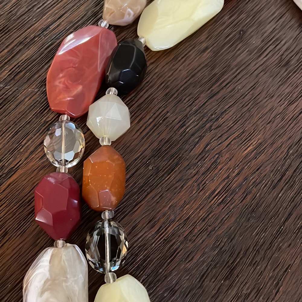 Anthroplogie Double Strand Statement Necklace . N… - image 2